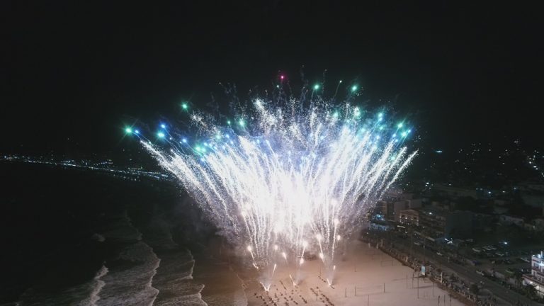 Fuegos artificiales en Piriapolis